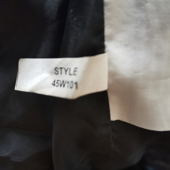 Bod Christensen BLACK Leather Moto Jacket with Faux Fur Wide Collar L - Picture 5 of 8